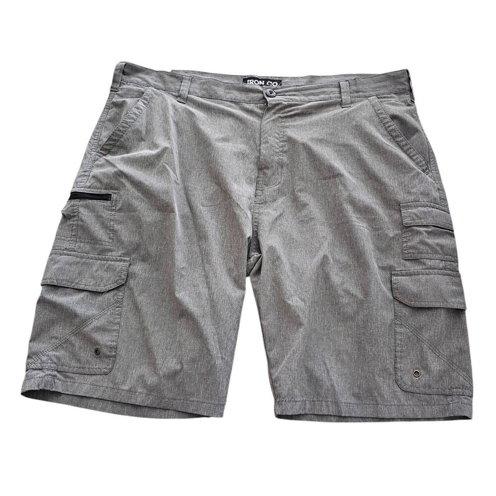 Iron Co Cargo Shorts Men's Size 40 Gray Knee Length Outdoor Casual